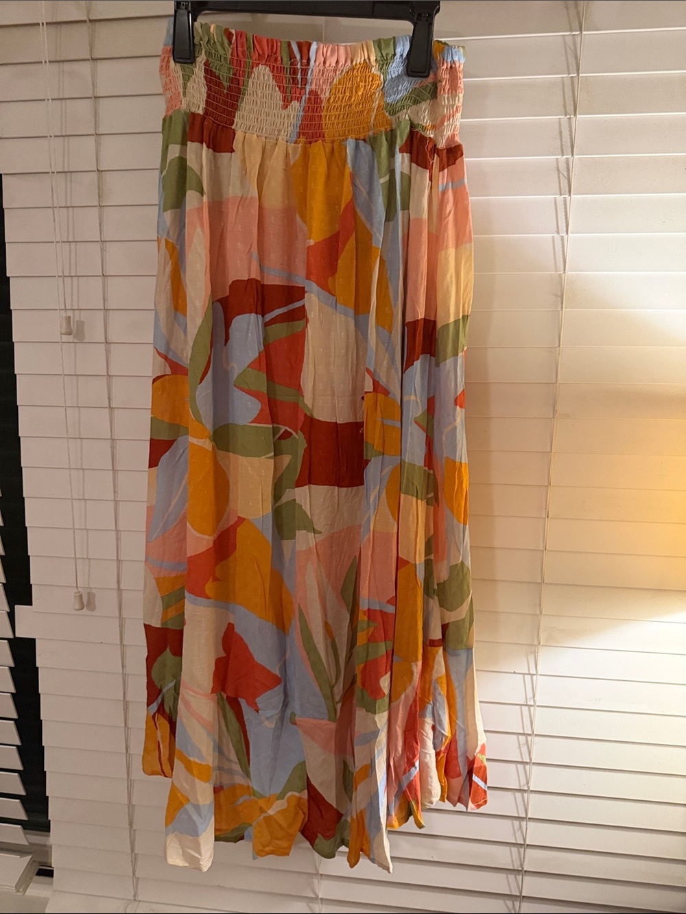 Christian Siriano Multicolor Leaf-Print Maxi Skirt - Picture 2 of 4